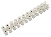 B&Q White 5A 12 way Cable connector strip