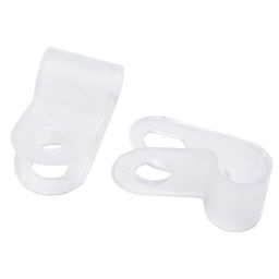 B&Q White 6.5mm Cable clip Pack of 20