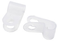 B&Q White 6.5mm Cable clips, Pack of 20