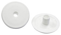 B&Q White Cable tidy unit Pack of 2