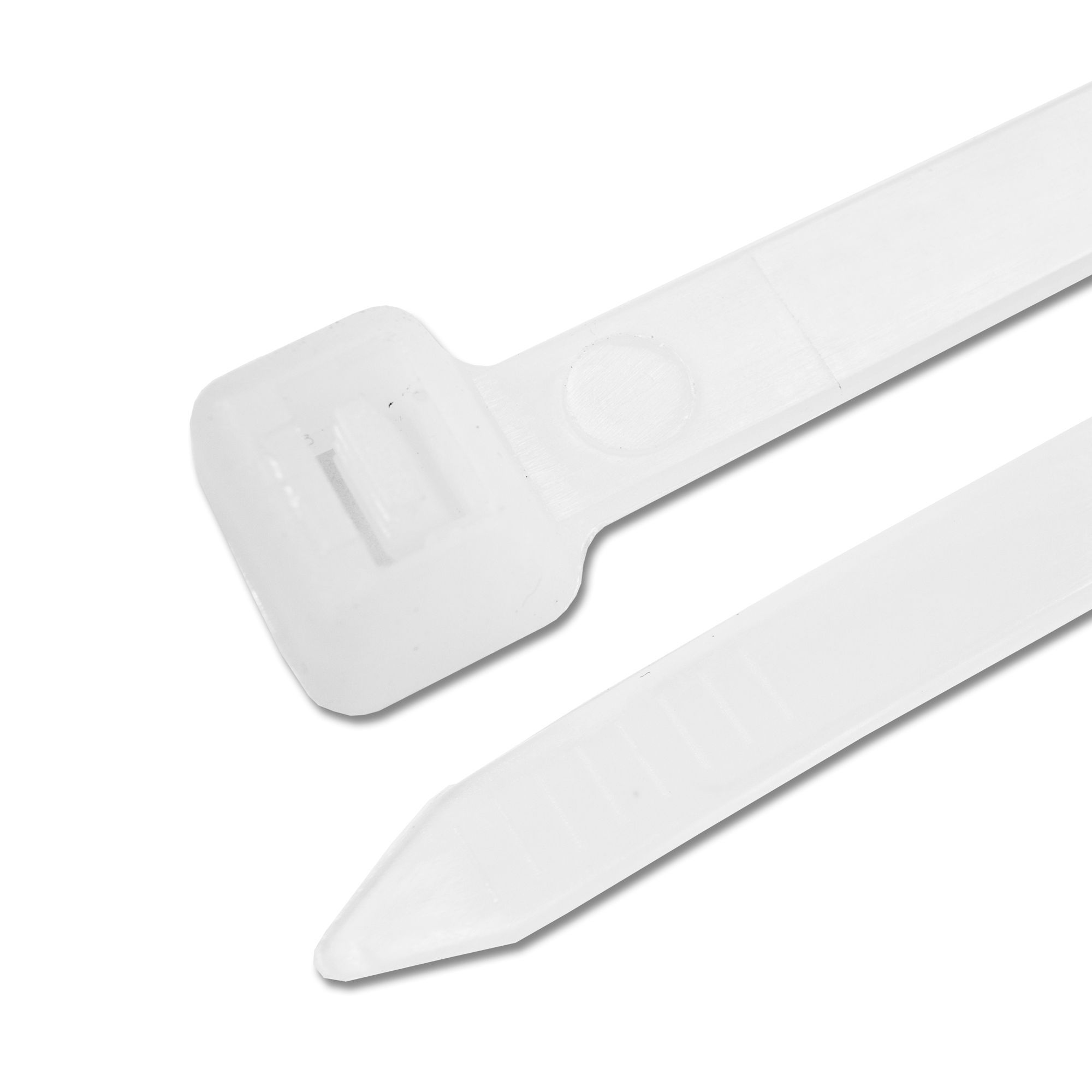 B&Q White Cable tie (L)100mm, Pack of 50 | DIY at B&Q