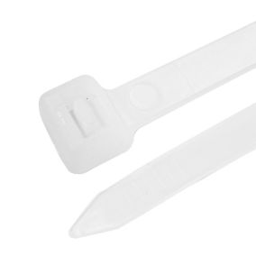 B&Q White Cable tie (L)295mm, Pack of 50
