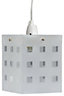 B&Q White Cube Light shade (D)14.2cm