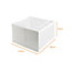B&Q White Storage box of 2
