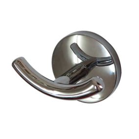 B&Q Zinc alloy Double Hook (Holds)10kg