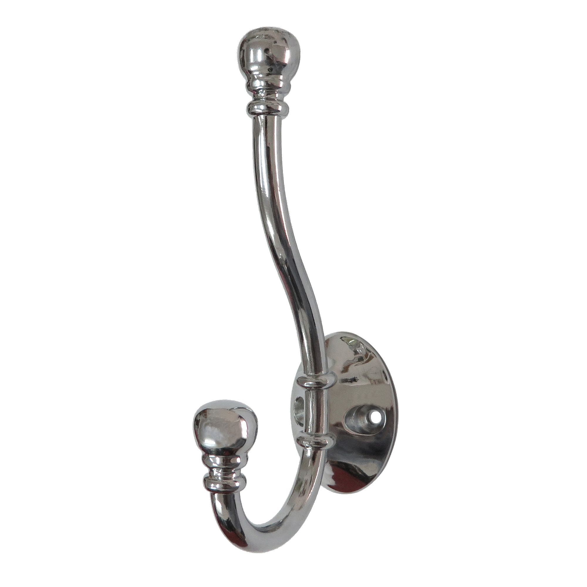 B&Q Zinc alloy Double Hook (Holds)10kg