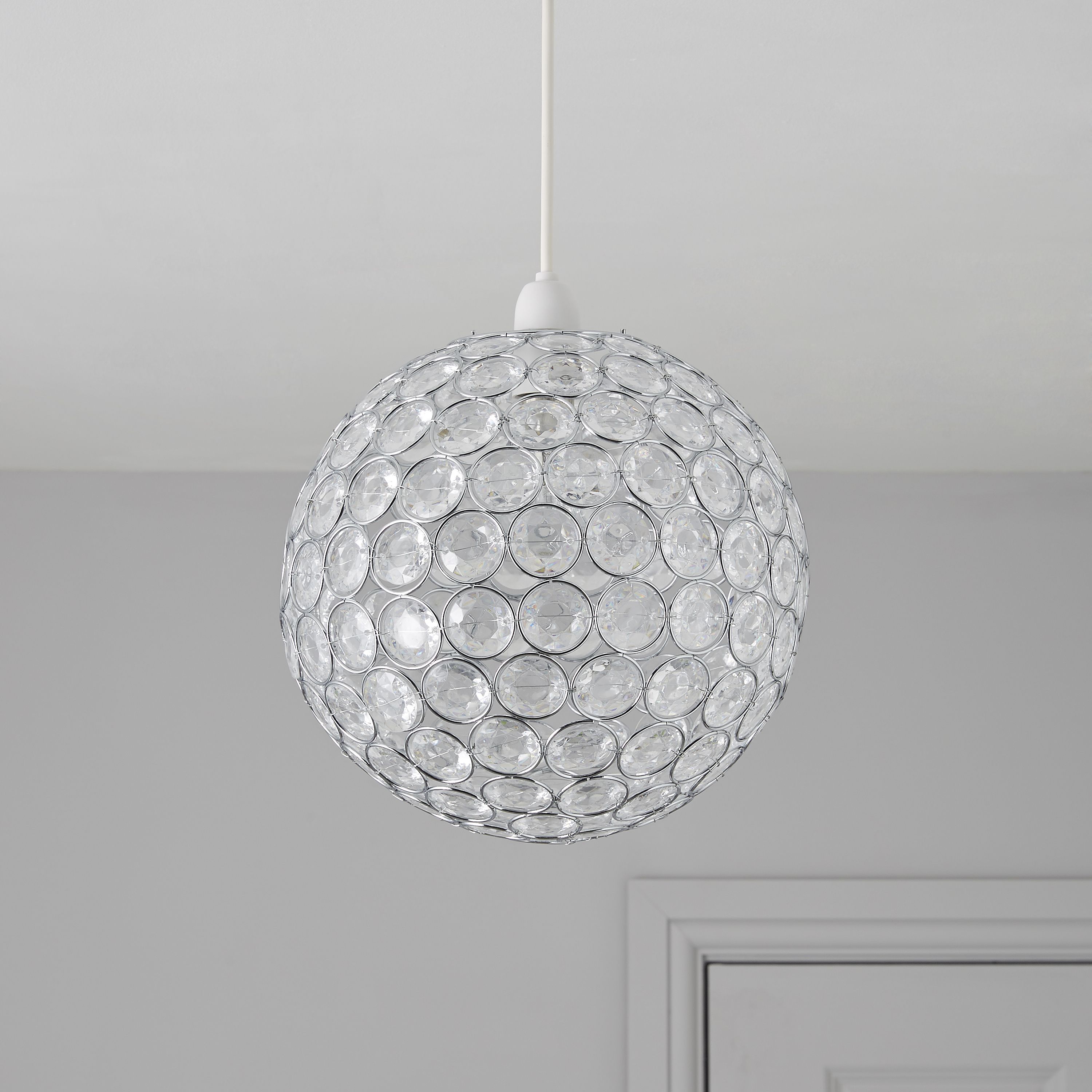 Crystal effect deals lamp shade