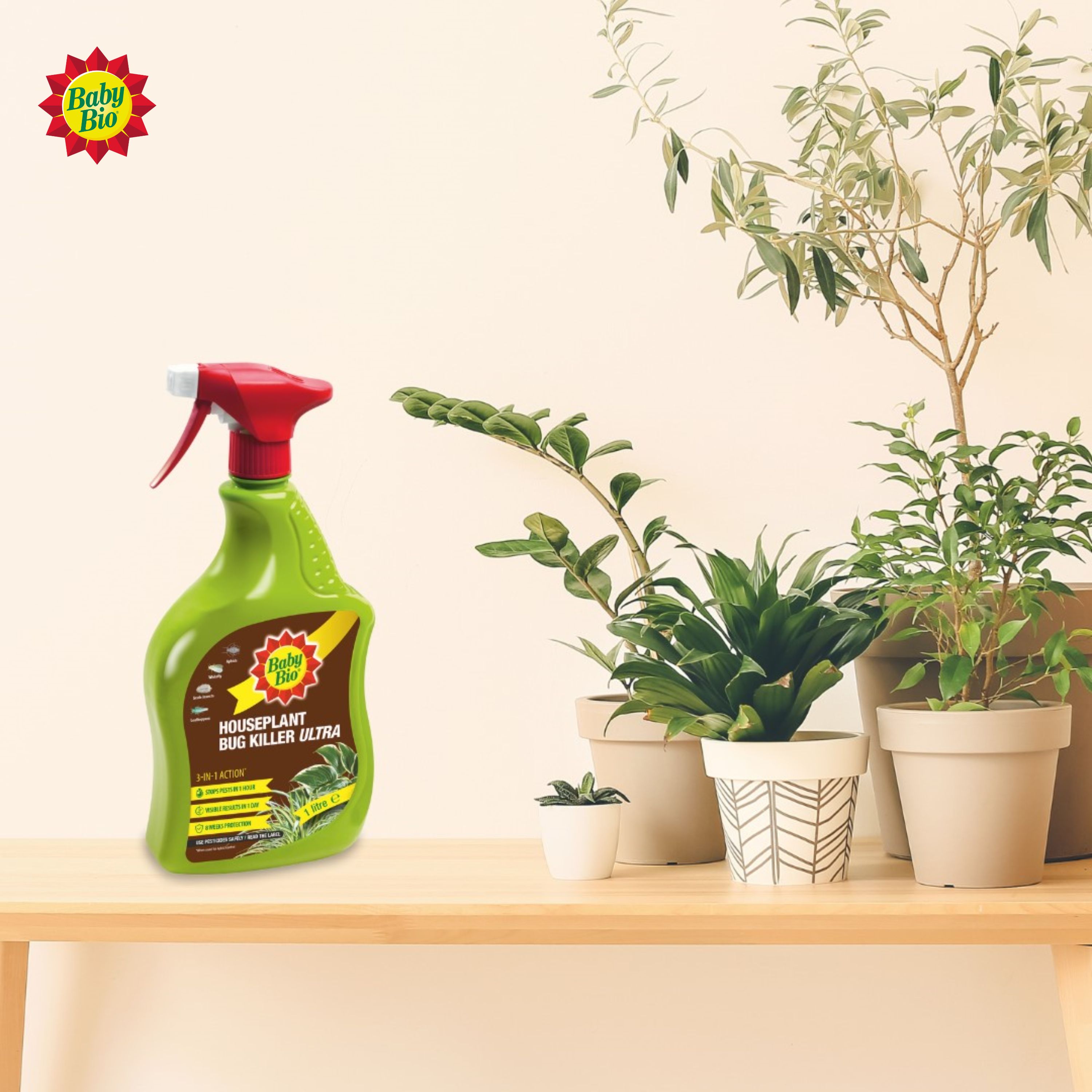 Baby Bio Bug Killer Ultra Pest spray 1L 1080g