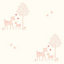 Baby Colours Little deer Pink Smooth Wallpaper