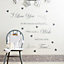 Baby Colours Little wish Grey Self-adhesive Wall sticker