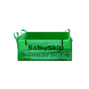 Babyskip Heavy duty Green Rubble bag, 1146.83L 1500kg, Pack of 10