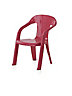 Baghera Pink Plastic Kids Chair