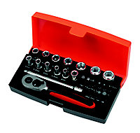 Bahco 25 piece ¼" Socketry set