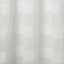 Bahna White Horizontal stripe Unlined Eyelet Voile curtain (W)140cm (L)260cm, Single