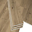Baila Natural Dark Wood effect Planks Sample of 1