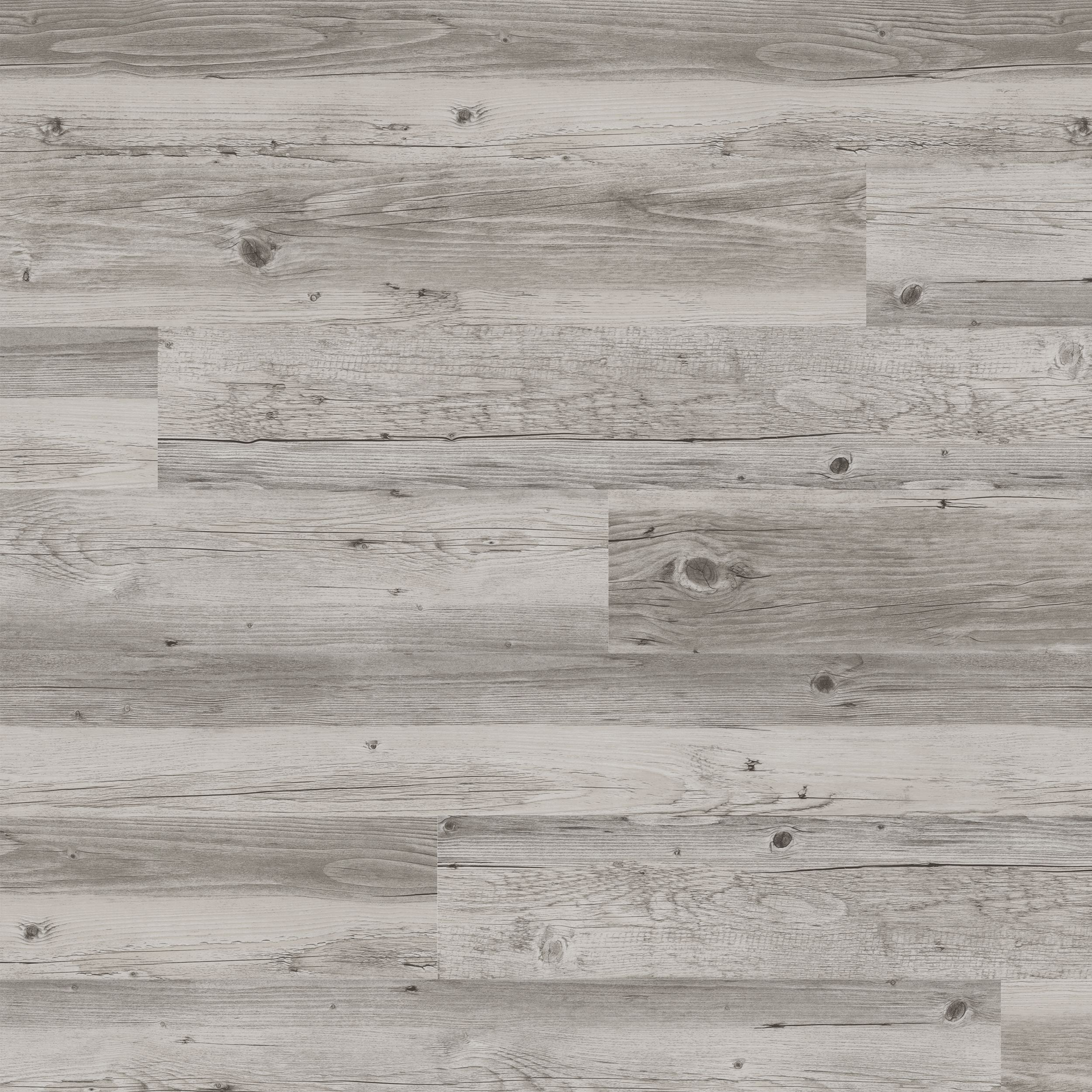Baila Rustic Grey Natural Wood effect Textured Click vinyl Planks