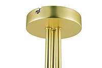 Baldaz Brushed Brass effect 3 Lamp Pendant ceiling light, (Dia)400mm