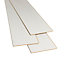 Ballarat White Gloss Oak effect Laminate Flooring Sample