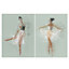 Ballerina Multicolour Canvas art, Set of 2 (H)770mm (W)570mm