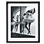 Ballerinas Black & white Framed print (H)440mm (W)540mm