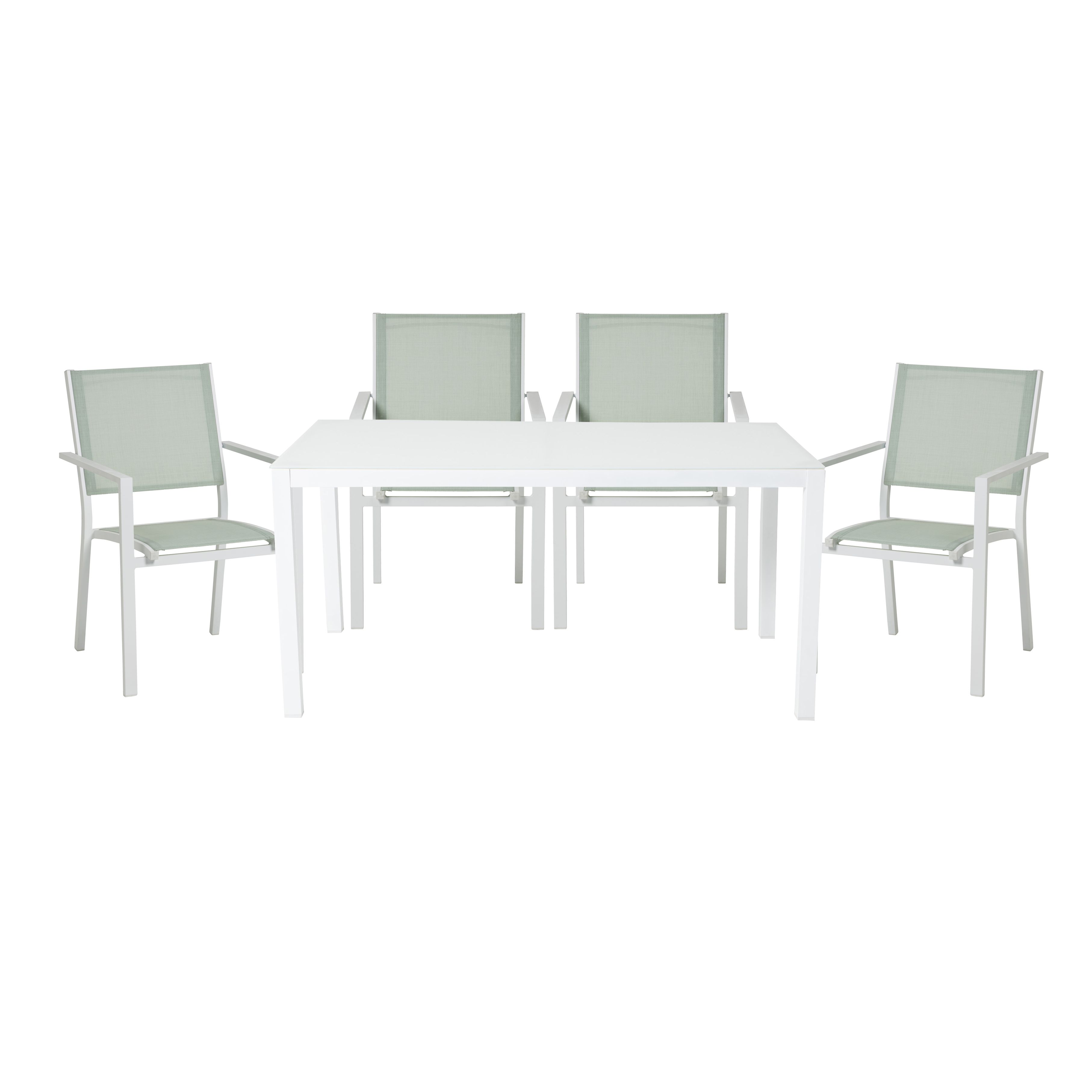 Barbana metal 4 seater dining set new arrivals