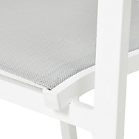 Barbana Quarry Grey Metal Armchair