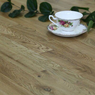 Barcarolle Natural Oak 3 strip solid wood flooring, 1.26m²