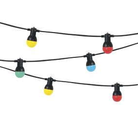 barnaby Mains-powered Multicolour 10 LED Outdoor String lights