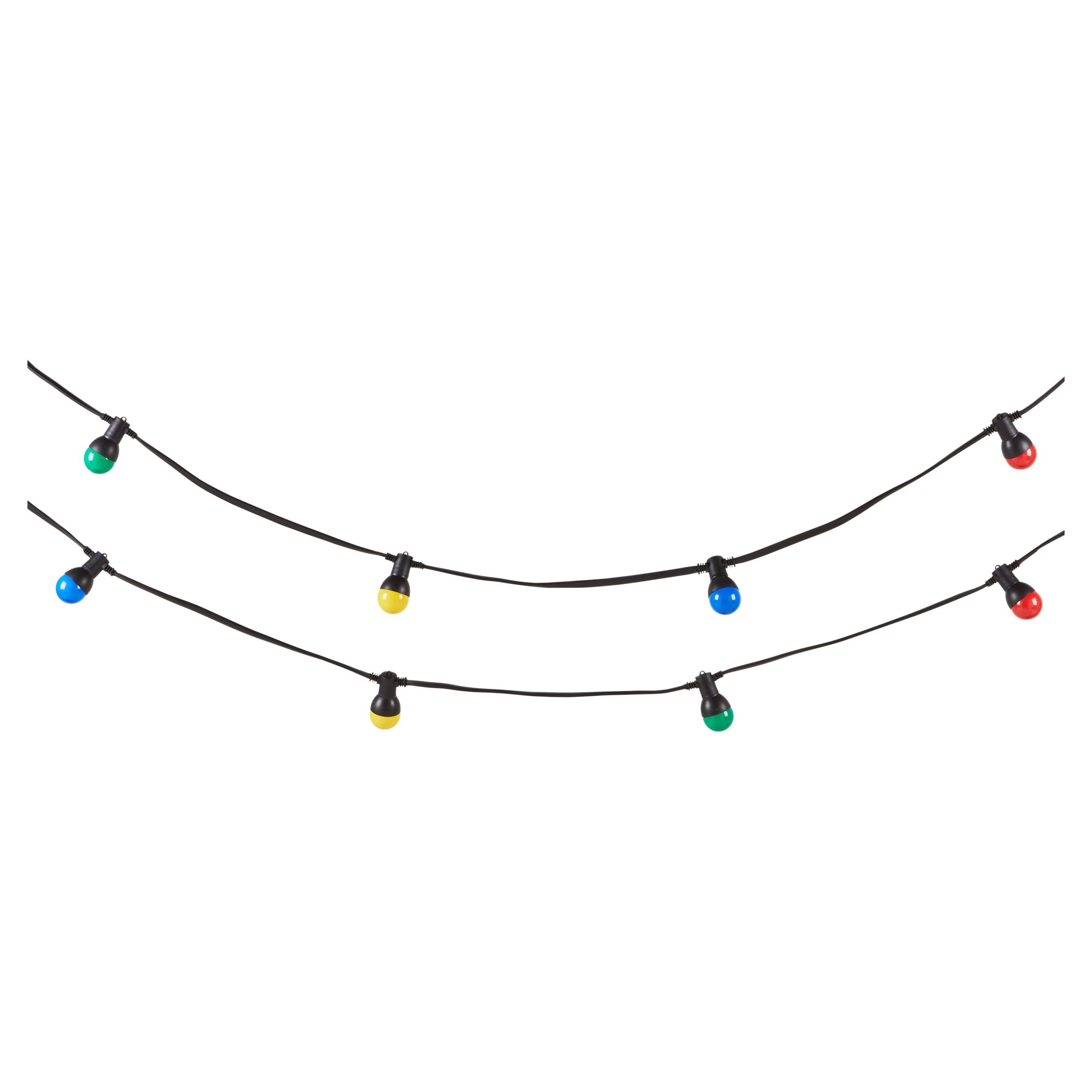barnaby Mains-powered Multicolour 10 LED Outdoor String lights