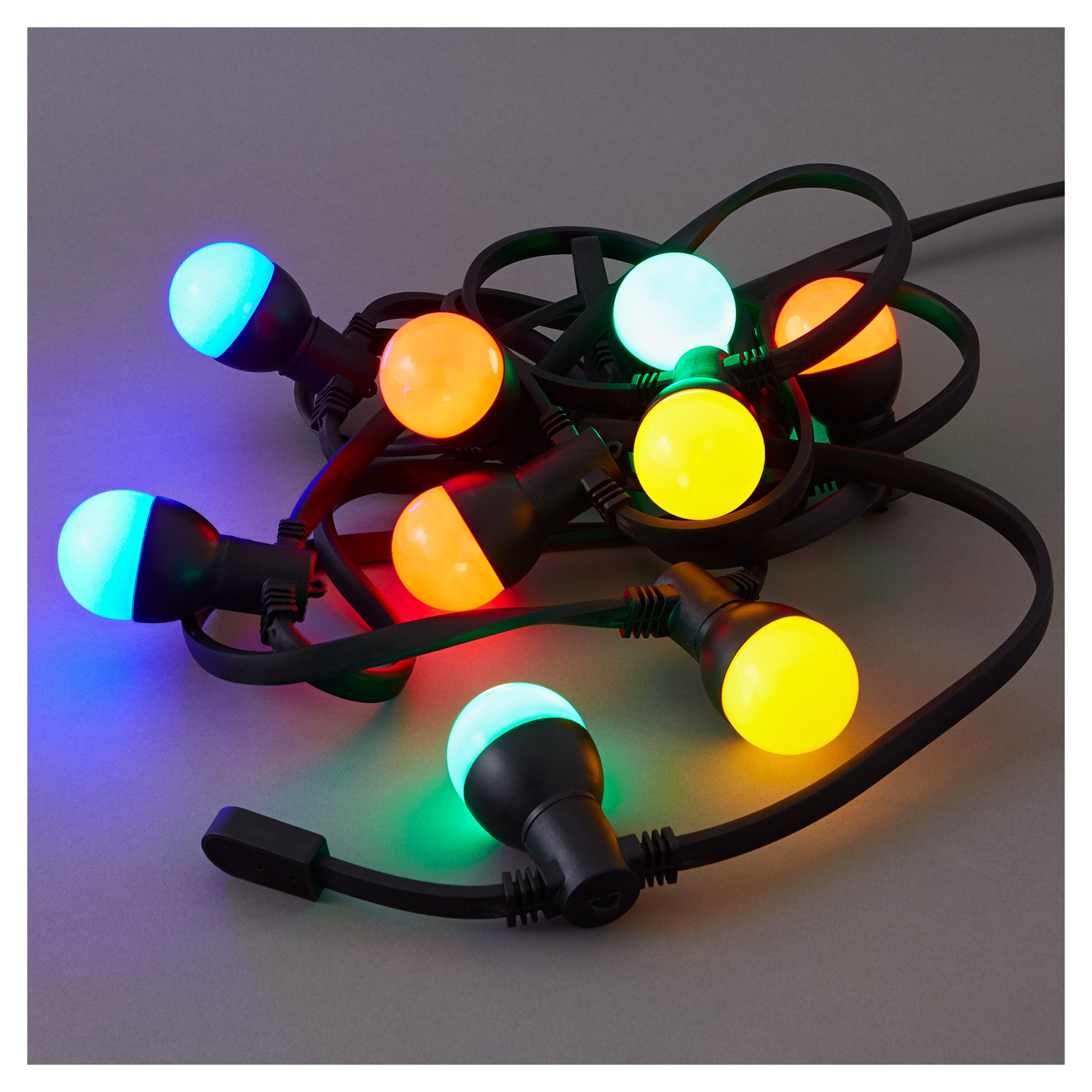 barnaby Mains-powered Multicolour 10 LED Outdoor String lights