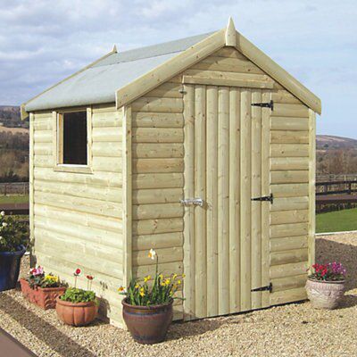BARREL BOARD SHED PT 6X6FT& ASSEMBLEY
