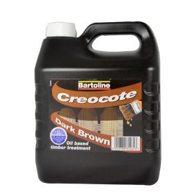 Bartoline Dark brown Matt Creocote wood treatment 4L