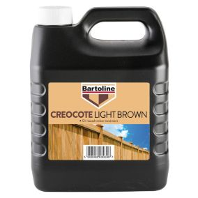 Bartoline Light brown Matt Fencing, sheds & trellis Creocote wood treatment, 4L