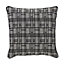 Basalt Black & grey Square Indoor Cushion (L)40cm x (W)40cm