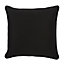 Basalt Black & grey Square Indoor Cushion (L)40cm x (W)40cm