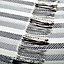 Basie Grey Herringbone striped Woven Throw