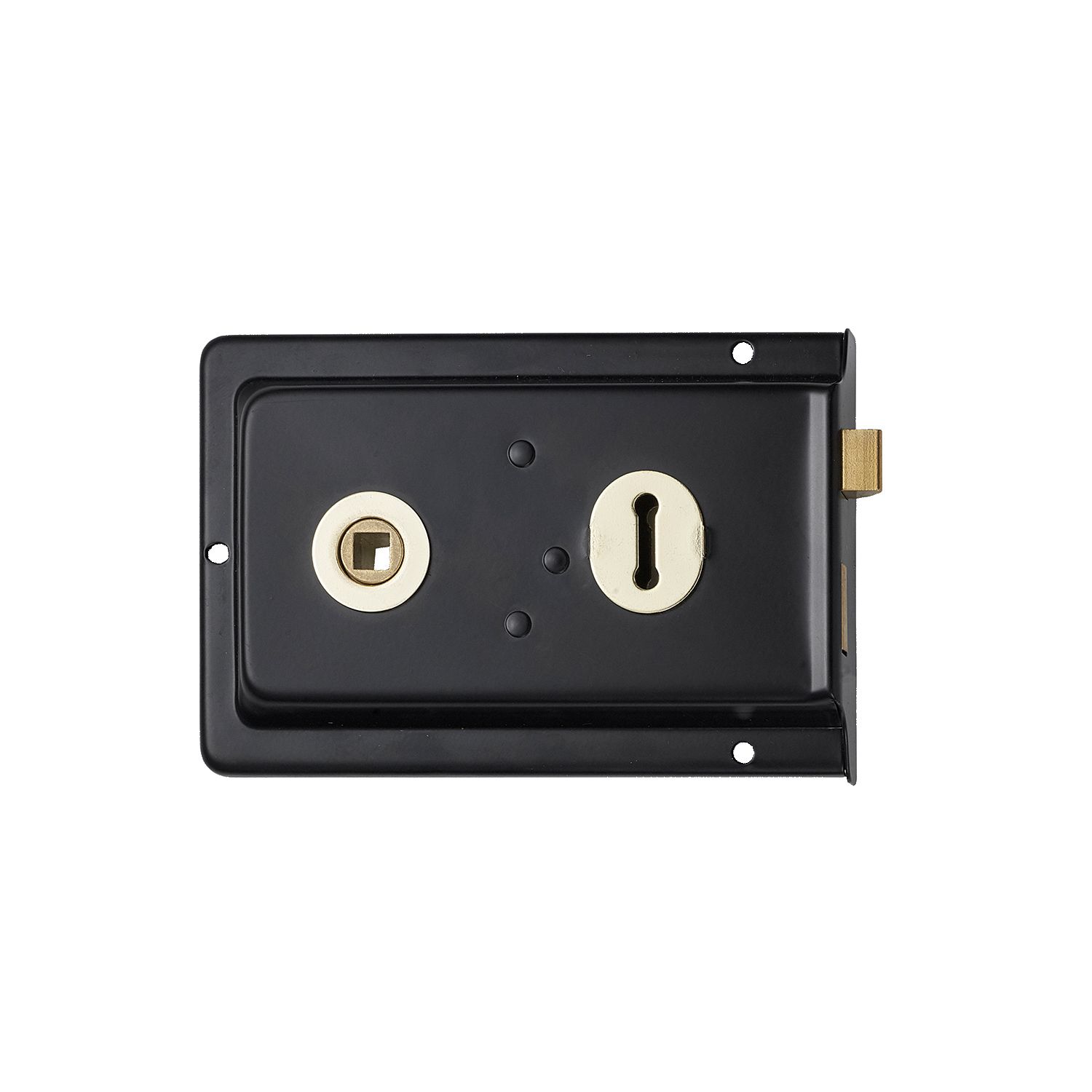 Basta Brushed Matt Black Anodised Steel Cylinder lock (H)150mm