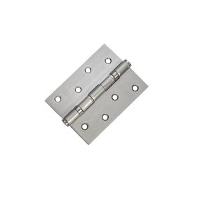 Basta Brushed Nickel effect Steel Ball bearing Door hinge 813SNP-CL (L)10mm, Pair