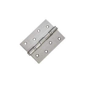 Basta Brushed Nickel effect Steel Ball bearing Door hinge 813SNP-CL (L)10mm (W)7mm, Pair