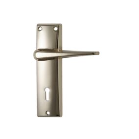 Basta Glencar Rubbed Brass effect Steel Lever on backplate handle (D)70mm