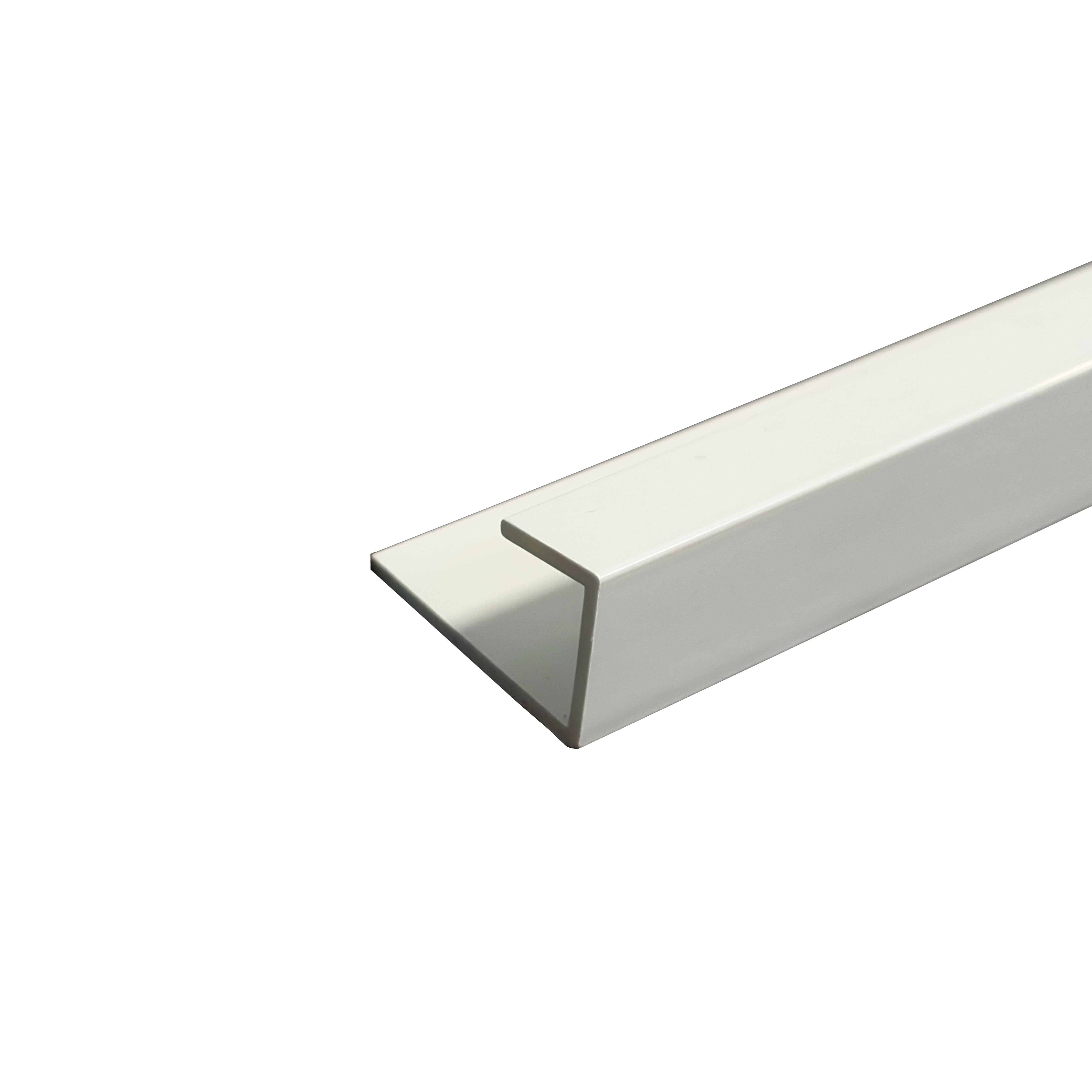 Bathroom wall Panel end cap (W)25mm (T)14mm - Matt White