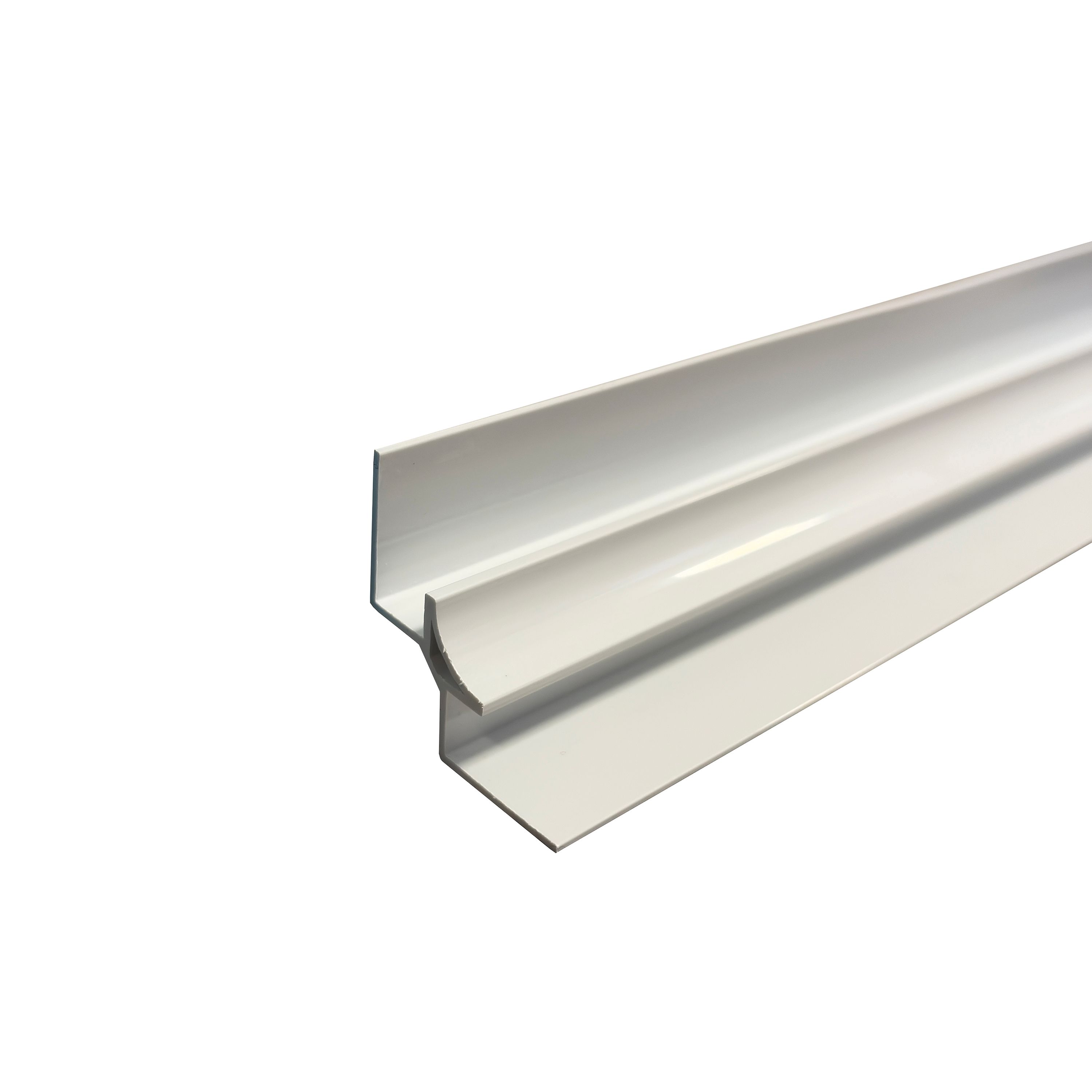 Bathroom wall Panel internal corner joint (W)55mm (T)20mm - Matt White