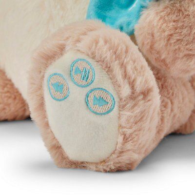 Battery-powered Bluetooth speaker bear with LED colour changing lights, includes Demo melody song - Winter Wonderland Bear