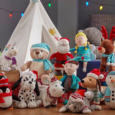 Battery-powered Bluetooth speaker bear with LED colour changing lights, includes Demo melody song - Winter Wonderland Bear