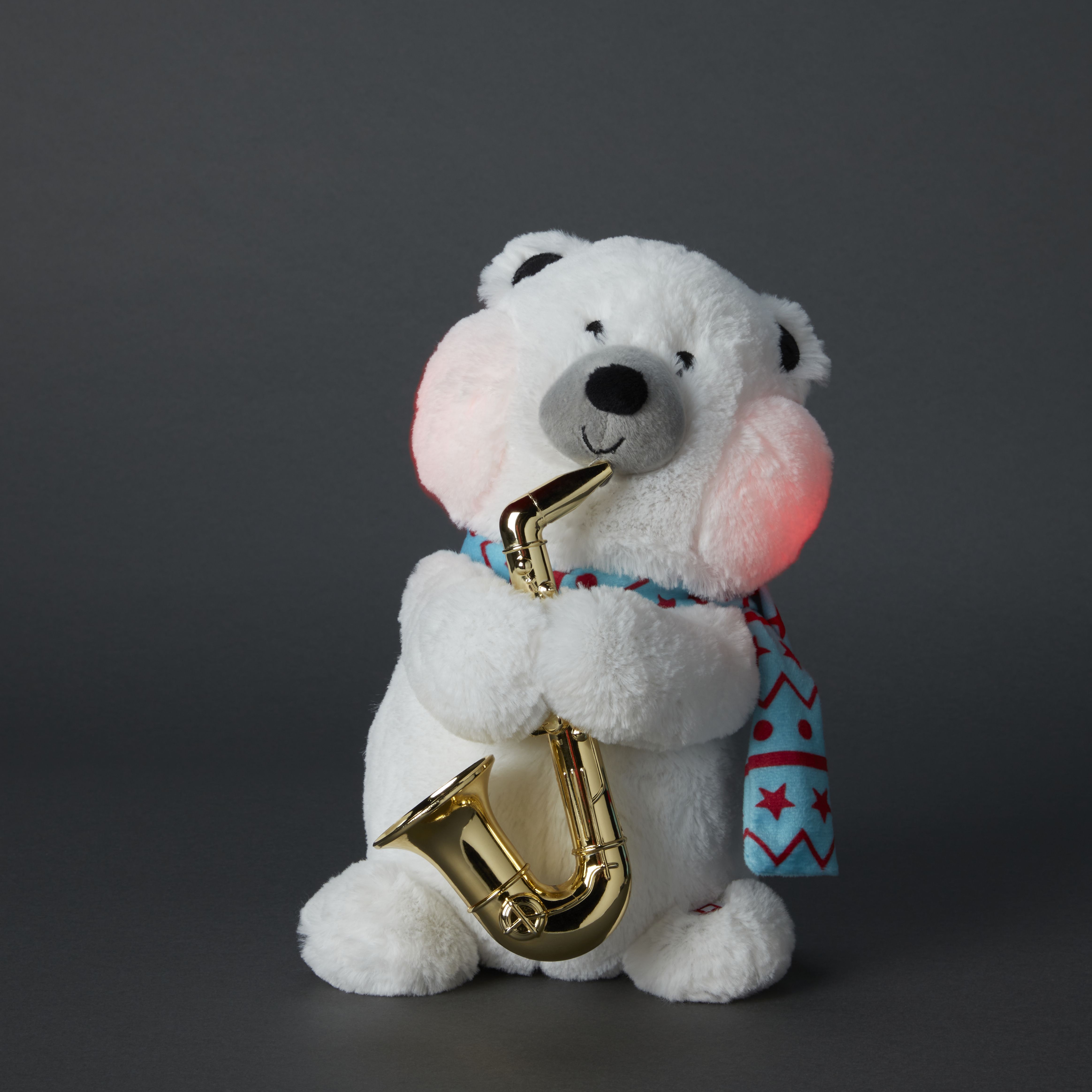 Battery-powered Body swing & plays the tune Bear