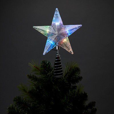 Battery-powered Colour changing Star Tree topper | DIY at B&Q