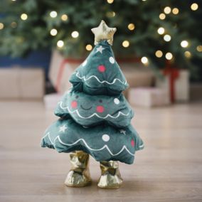 Battery-powered dancing & singing Multicolour Christmas tree character