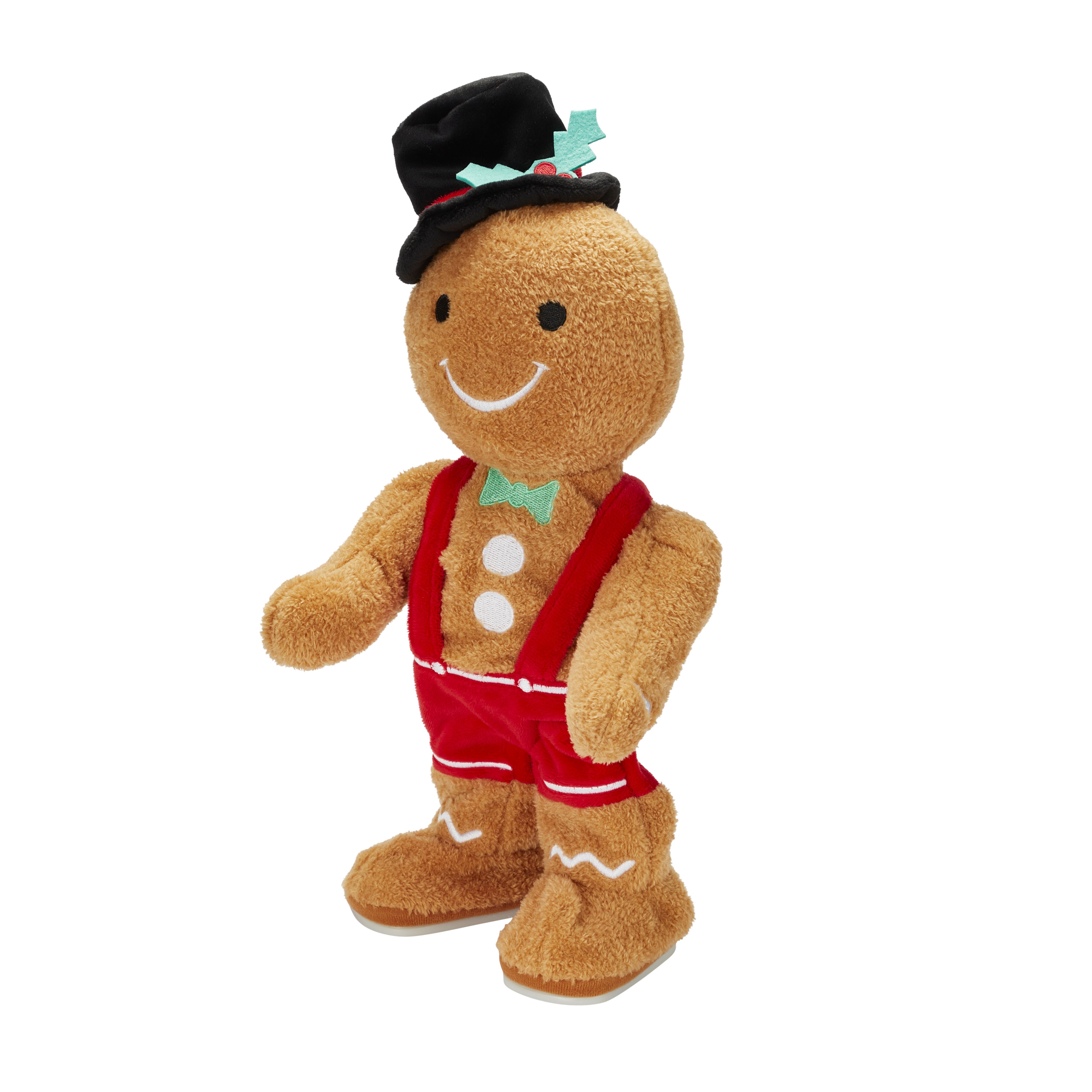 Battery-powered Dancing & Singing Multicolour Gingerbread Man