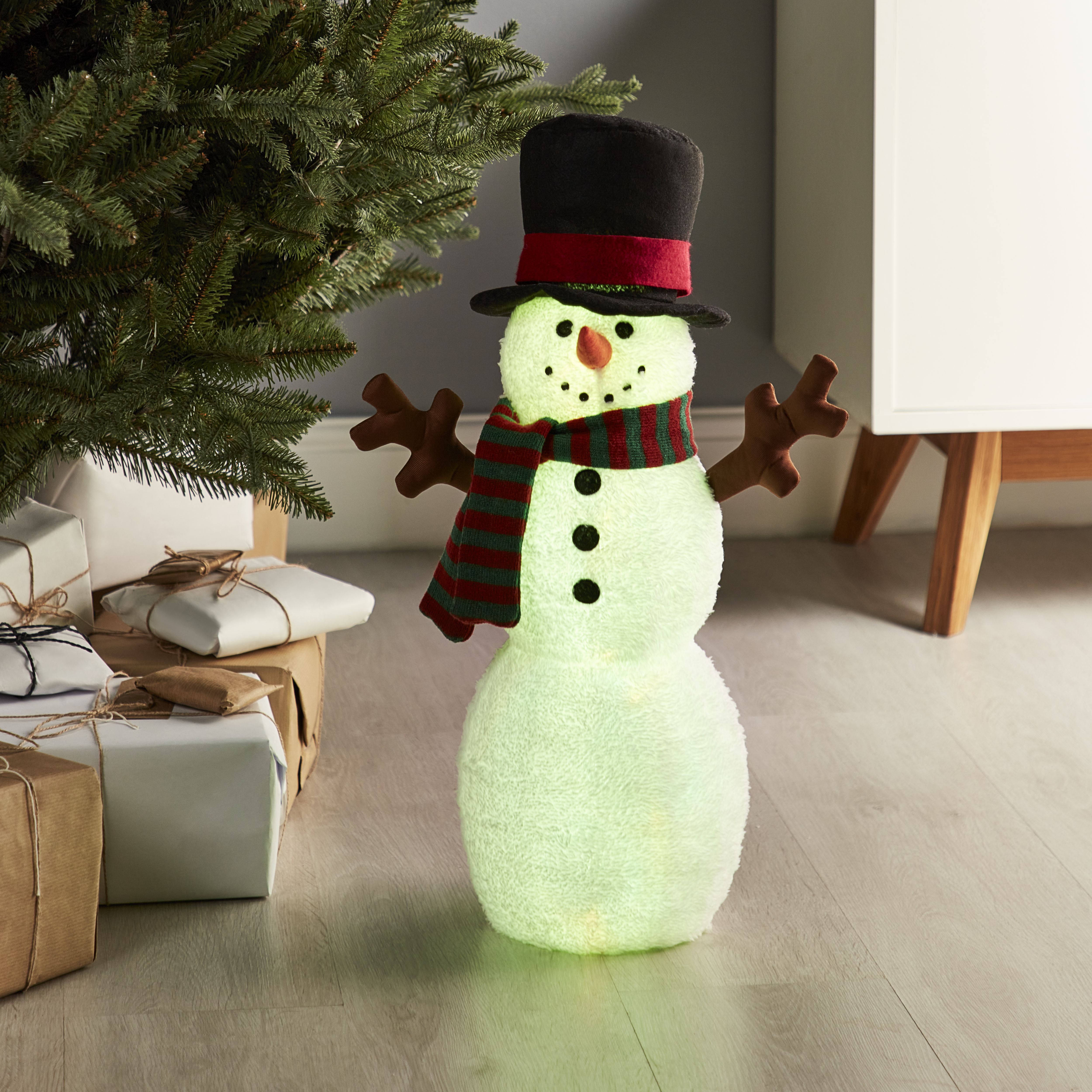 Shop Battery-powered Light up Multicolour Snowman Christmas