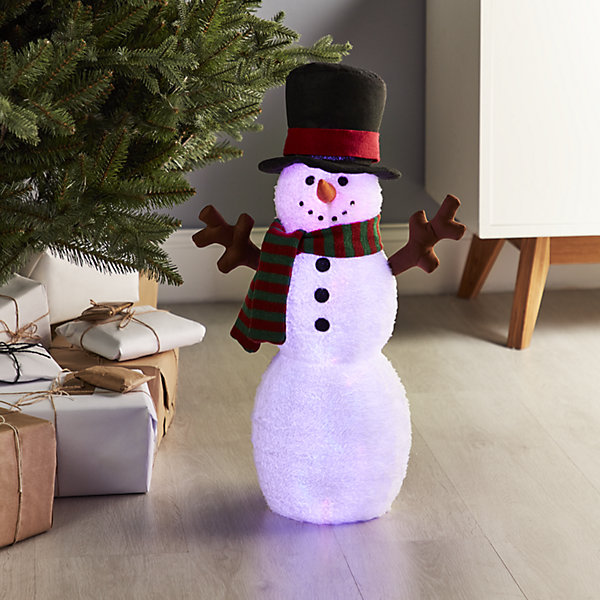 Battery-powered Light up Multicolour Snowman Christmas Battery-powered Light up Multicolour Snowman Christmas